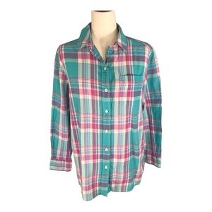 Lauren Ralph Lauren Jeans Co. Button Front Plaid Shirt